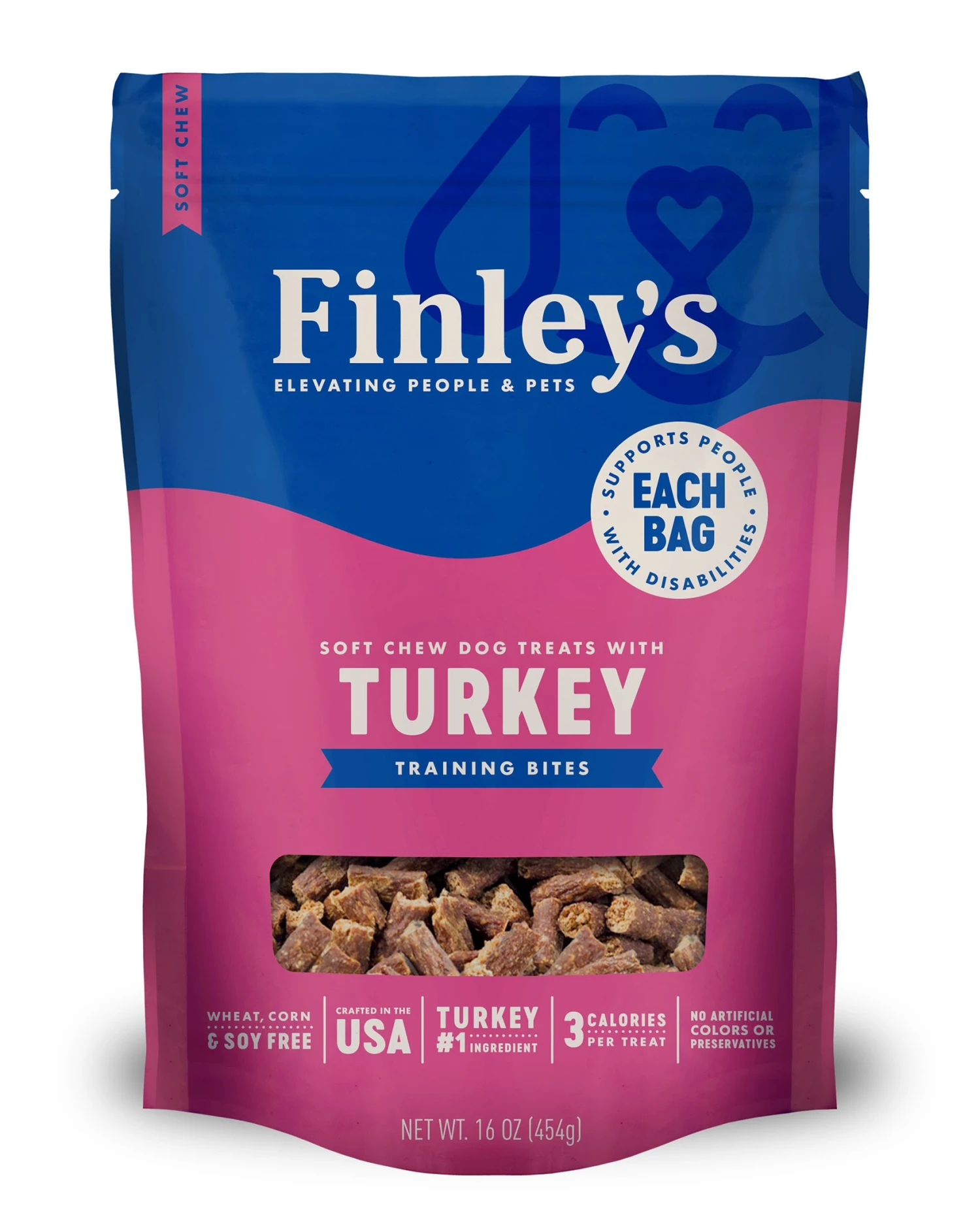 Finley's Turkey Recipe Soft Chew Training Bites Dog Treats 3 Finley's Turkey Recipe Soft Chew Training Bites Dog Treats