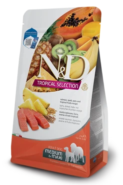 Farmina N&D Spelt, Oats And Tropical Fruit Selection Salmon Mini Adult Dog Food