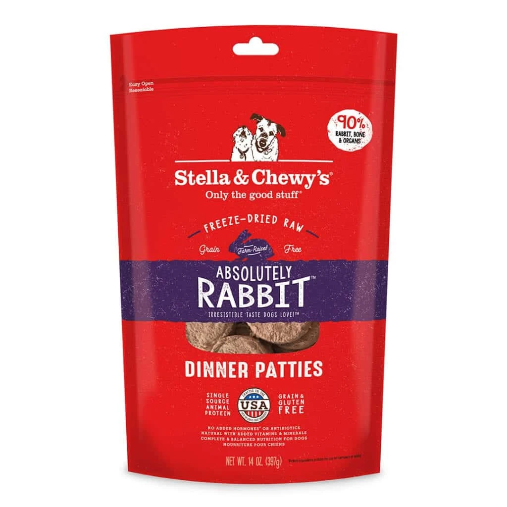 Stella & Chewy's Absolutely Rabbit Dinner Patties Freeze-Dried Raw Dog Food 3 Stella & Chewy's Absolutely Rabbit Dinner Patties Freeze-Dried Raw Dog Food