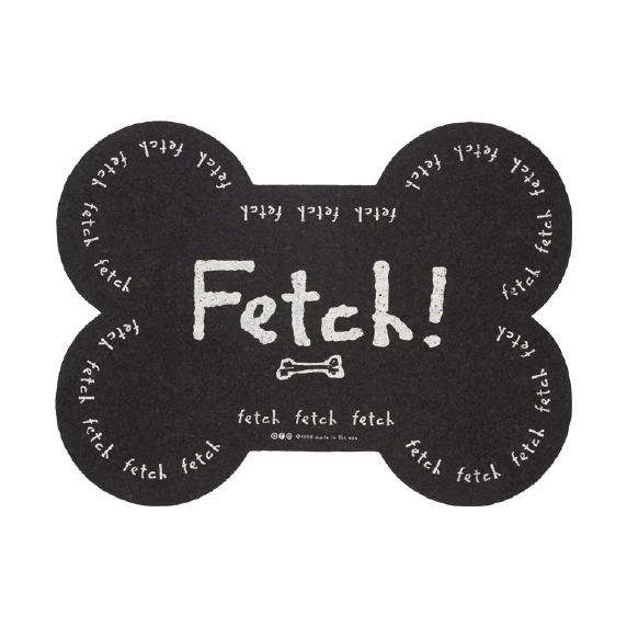 ORE Pet Mini Fetch Black Recycled Rubber Pet Placemat 3 ORE Pet Mini Fetch Black Recycled Rubber Pet Placemat