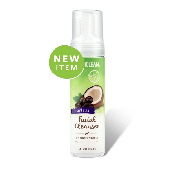 TropiClean Waterless Dog Facial Cleanser 7.4oz 3 TropiClean Waterless Dog Facial Cleanser 7.4oz