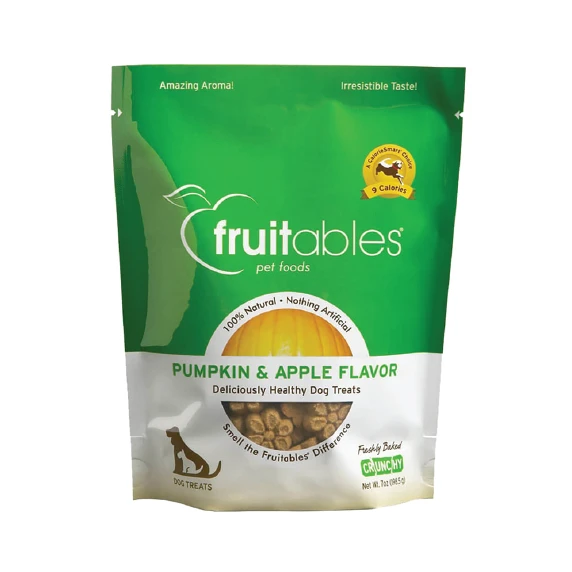 Fruitables Pumpkin & Apple Flavor Crunchy Dog Treats 7oz 3 Fruitables Pumpkin & Apple Flavor Crunchy Dog Treats 7oz