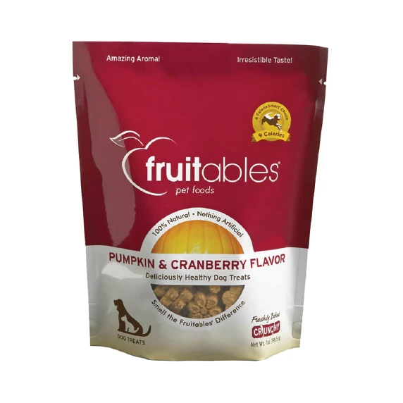 Fruitables Pumpkin & Cranberry Flavor Crunchy Dog Treats 7oz 3 Fruitables Pumpkin & Cranberry Flavor Crunchy Dog Treats 7oz