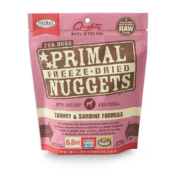 Primal Nuggets Turkey & Sardine Formula Freeze-Dried Dog Food