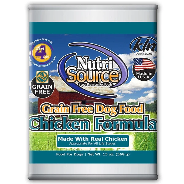 NutriSource Grain-Free Chicken Formula Canned Dog Food 3 NutriSource Grain-Free Chicken Formula Canned Dog Food