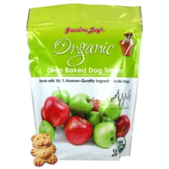 Grandma Lucy's Organic Apple Oven Baked Dog Treats, 14-oz Bag
