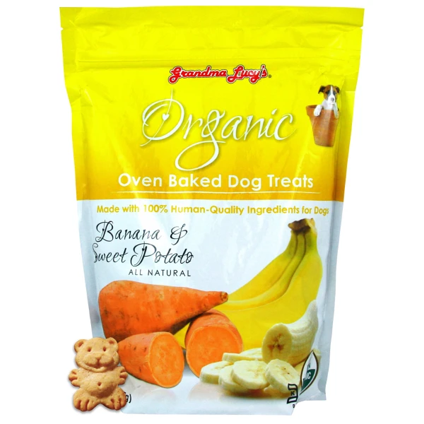 Grandma Lucy's Organic Banana & Sweet Potato Oven Baked Dog Treats, 14-oz Bag 3 Grandma Lucy's Organic Banana & Sweet Potato Oven Baked Dog Treats, 14-oz Bag