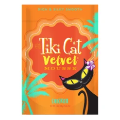 Tiki Cat Velvet Mousse Chicken Wet Cat Food, 2.8-oz Pouch