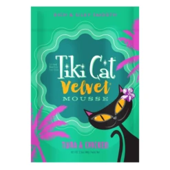 Tiki Cat Velvet Mousse Tuna & Chicken Wet Cat Food, 2.8-oz Pouch