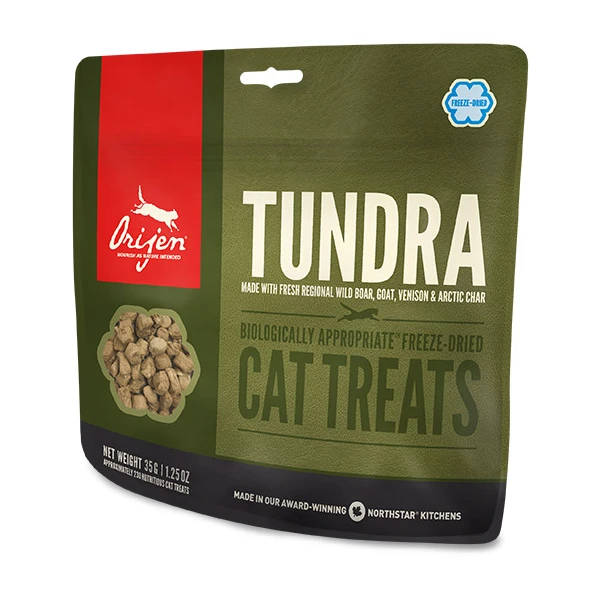 Orijen Tundra Freeze-Dried Cat Treats 1.25oz 3 Orijen Tundra Freeze-Dried Cat Treats 1.25oz