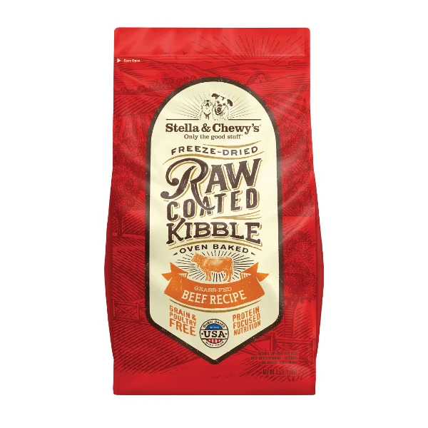 Stella & Chewy's Grass-Fed Beef Recipe Raw Coated Baked Kibble Dog Food 3 Stella & Chewy's Grass-Fed Beef Recipe Raw Coated Baked Kibble Dog Food