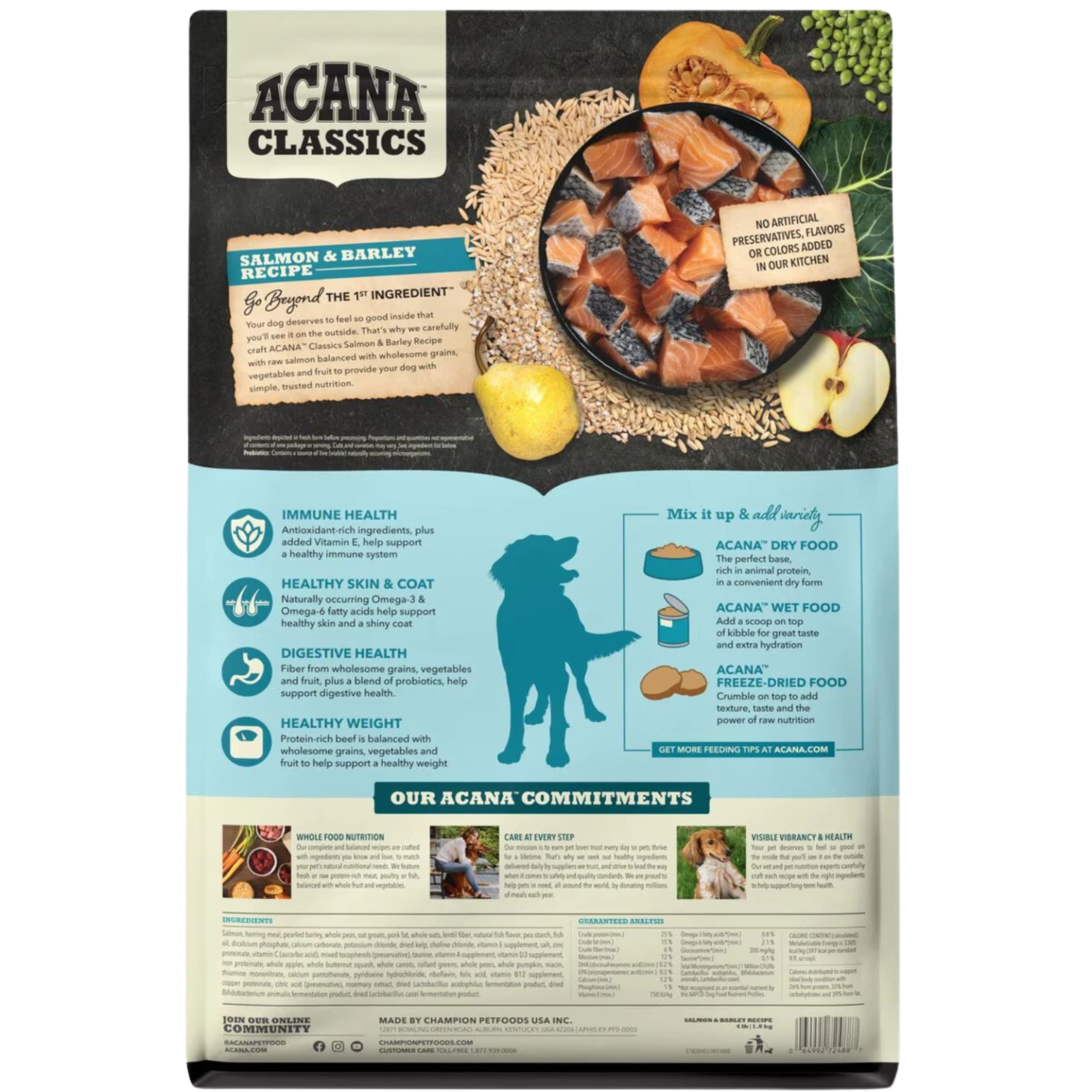 Acana Classics Salmon & Barley Recipe Dry Dog Food 4 Acana Classics Salmon & Barley Recipe Dry Dog Food - Image 2