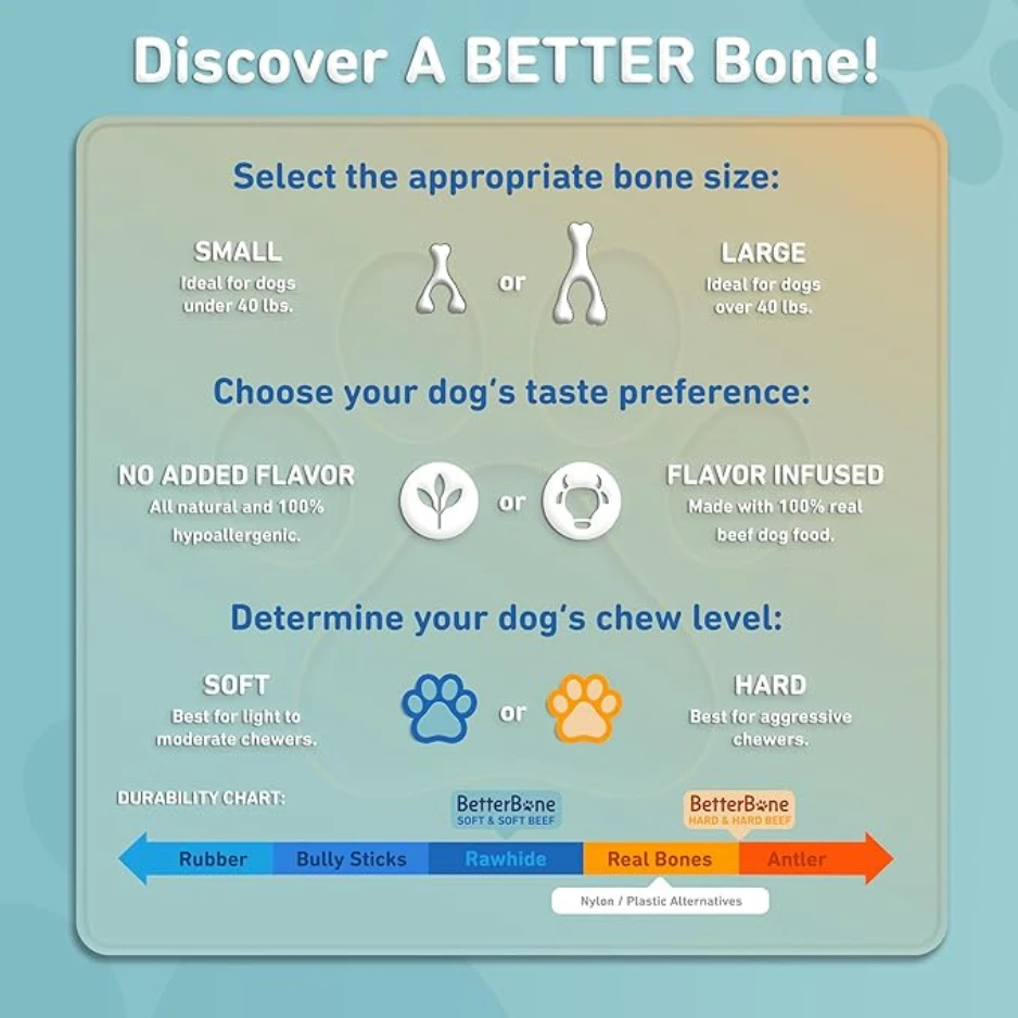 BetterBone Medium Density All-Natural Dog Toy Beef 4 BetterBone Medium Density All-Natural Dog Toy Beef - Image 2