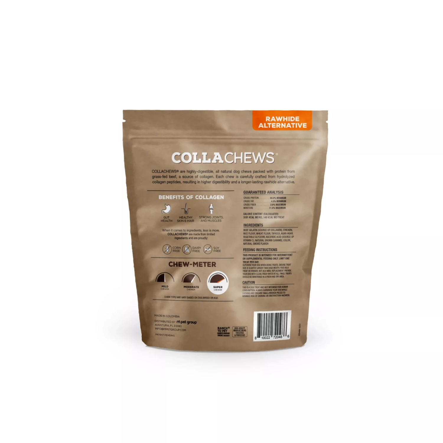 CollaChews Rawhide Alternative Collagen Chips Dog Treats Chicken 11oz 4 CollaChews Rawhide Alternative Collagen Chips Dog Treats Chicken 11oz - Image 2