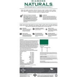 Diamond Naturals Large Breed Adult Chicken & Rice Formula Dry Dog Food, 40-lb Bag -Mutts And Co-us 2DiamondNaturalsLargeBreedAdultChicken RiceFormulaDryDogFood 40 lbbag