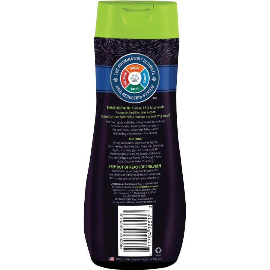 FURminator DeShedding Ultra Premium Shampoo For Dogs, 16-oz Bottle 4 FURminator DeShedding Ultra Premium Shampoo For Dogs, 16-oz Bottle - Image 2