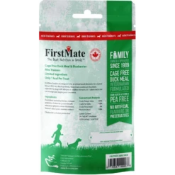 FirstMate Cage Free Duck & Blueberry Mini Trainers Dog Treats, 8 Oz -Mutts And Co-us 2FirstMateCageFreeDuck BlueberryMiniTrainersDogTreats 8oz