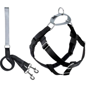 2 Hounds Design Freedom No-Pull Dog Harness With Leash Black 3 2 Hounds Design Freedom No-Pull Dog Harness With Leash Black