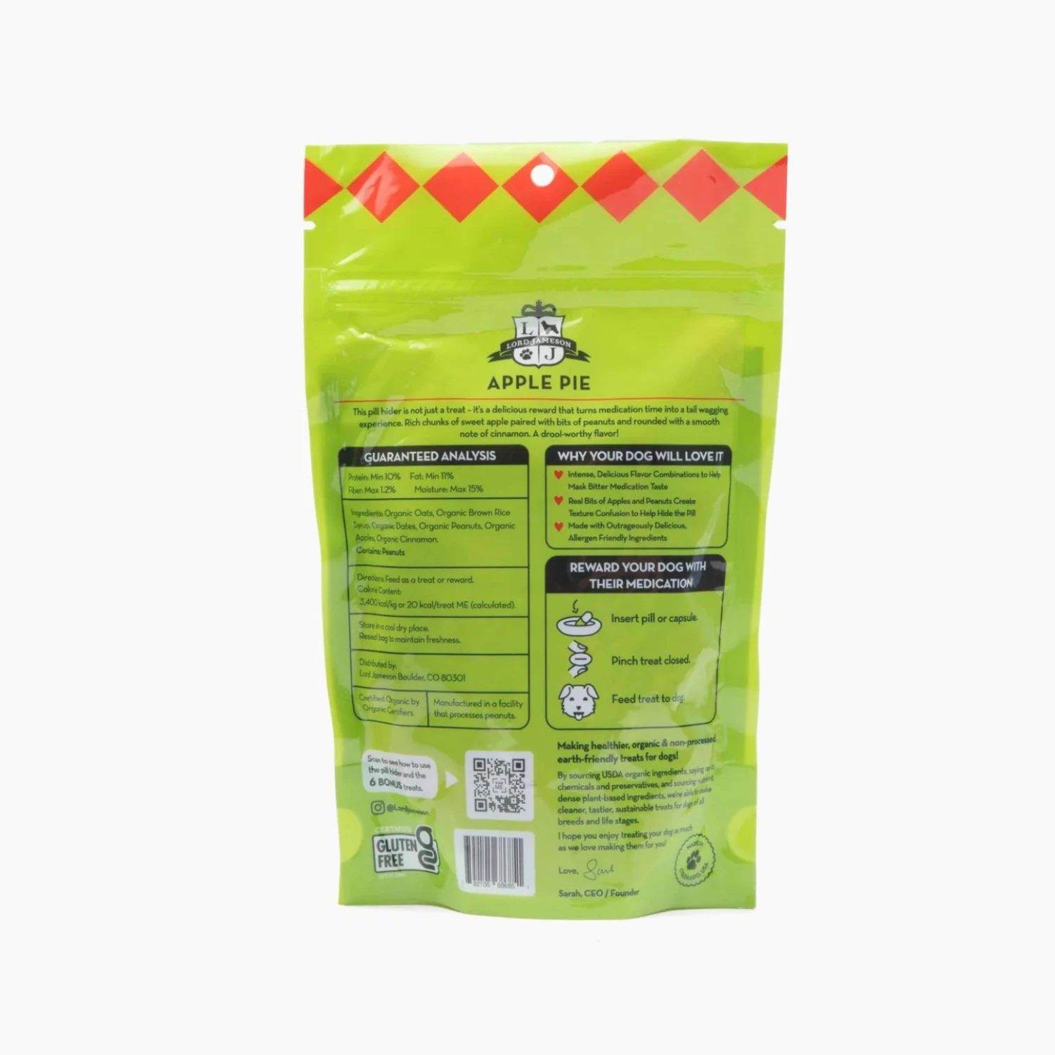 Lord Jameson Pill Hiders Apple Pie Organic Dog Treats 6 Oz 4 Lord Jameson Pill Hiders Apple Pie Organic Dog Treats 6 Oz - Image 2