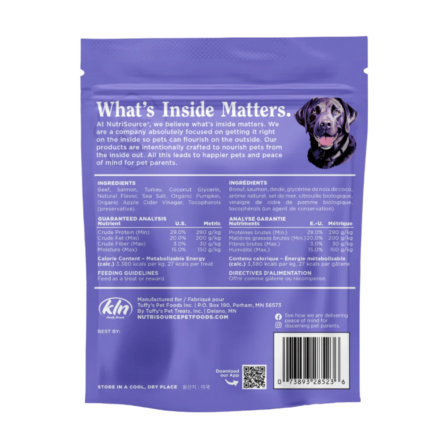 Nutrisource Jivin' Jerky Beef, Turkey & Salmon Healthy Jerky Dog Treats 4 Oz 4 Nutrisource Jivin' Jerky Beef, Turkey & Salmon Healthy Jerky Dog Treats 4 Oz - Image 2