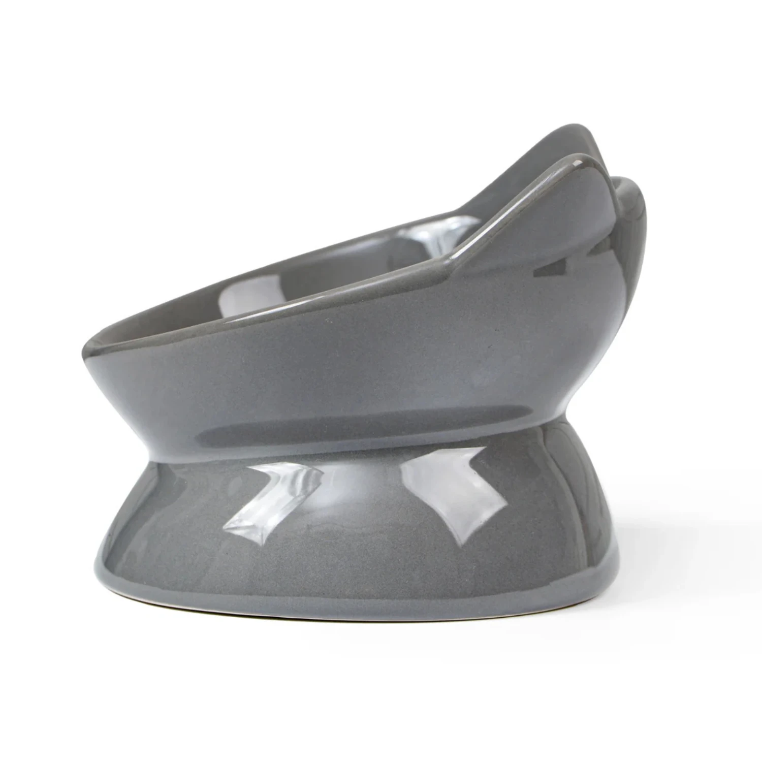 Park Life Designs Oscar Tilt Food Dish For Cats 5" Grey 4 Park Life Designs Oscar Tilt Food Dish For Cats 5" Grey - Image 2