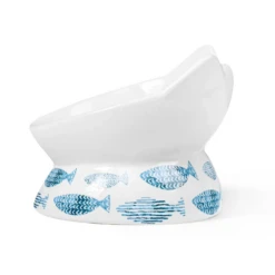 Park Life Designs Oscar Tilt Food Dish For Cats 5" Fish 7 Park Life Designs Oscar Tilt Food Dish For Cats 5" Fish -Mutts And Co-us 2ParkLifeOscarTiltCatDishFish5