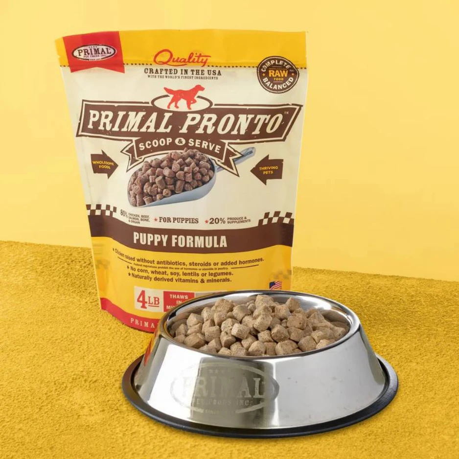 Primal Pronto Puppy Formula Raw Frozen Dog Food 4lb 6 Primal Pronto Puppy Formula Raw Frozen Dog Food 4lb - Image 4