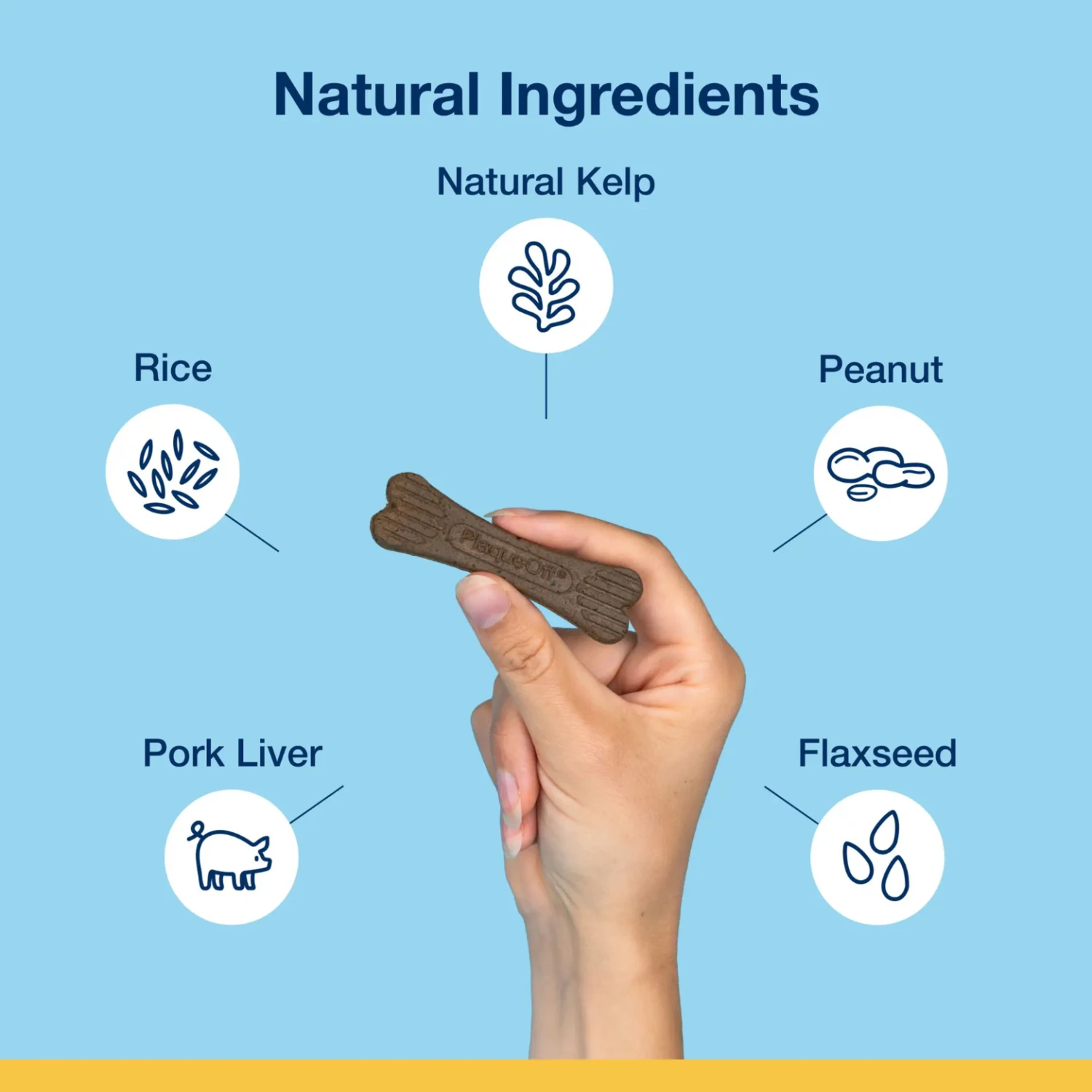 Proden PlaqueOff Mini Dental Care Bones Peanut Butter & Bacon, 12oz 4 Proden PlaqueOff Mini Dental Care Bones Peanut Butter & Bacon, 12oz - Image 2