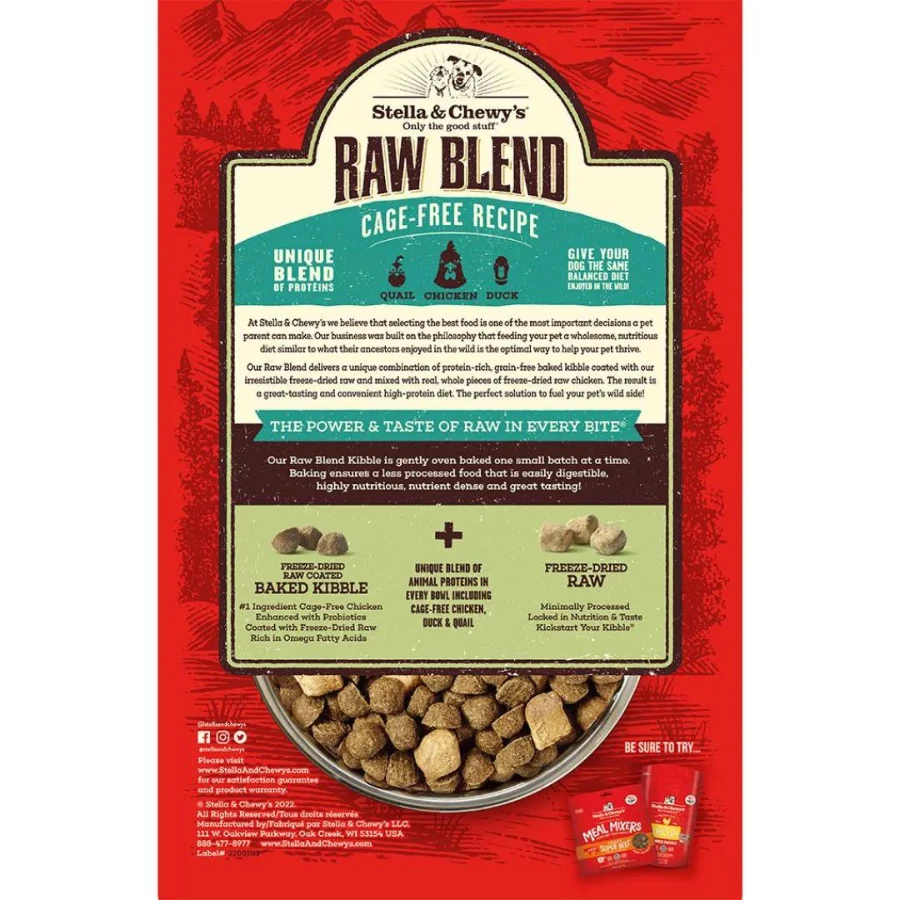 Stella & Chewy's Cage Free Chicken Raw Blend Recipe Kibble Dog Food 4 Stella & Chewy's Cage Free Chicken Raw Blend Recipe Kibble Dog Food - Image 2