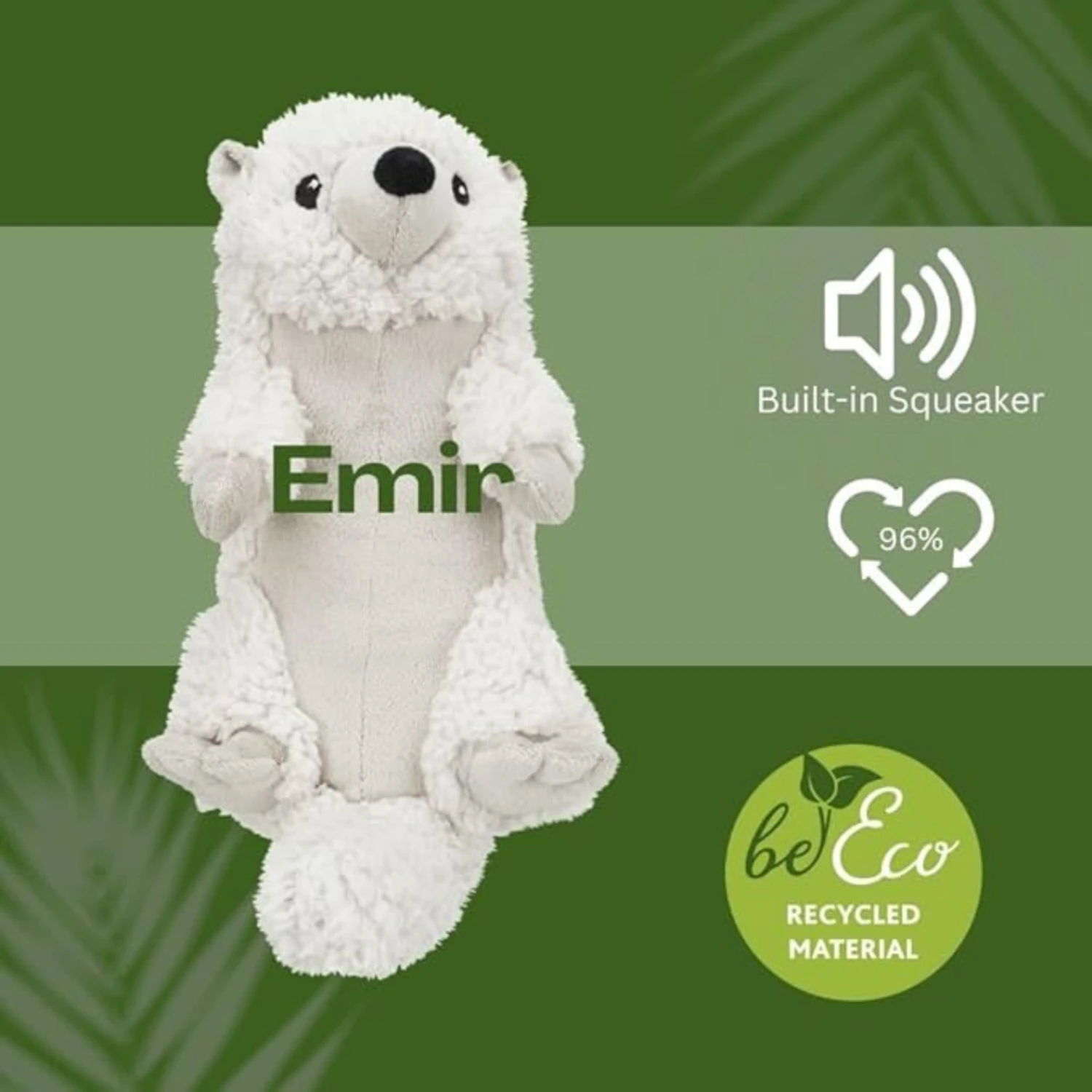 Trixie Emir The Otter Plush Dog Toy, 11.8" 4 Trixie Emir The Otter Plush Dog Toy, 11.8" - Image 2