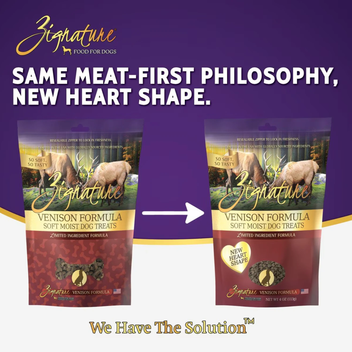 Zignature Venison Formula Soft & Chewy Dog Treats 4 Oz 4 Zignature Venison Formula Soft & Chewy Dog Treats 4 Oz - Image 2