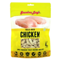 Grandma Lucy's Freeze-Dried Singles Chicken Dog & Cat Treats 4 Oz