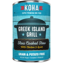 Koha Greek Island Grill Slow Cooked Stew Grain-Free Canned Dog Food 12.7 Oz