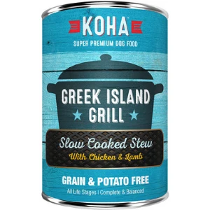 Koha Greek Island Grill Slow Cooked Stew Grain-Free Canned Dog Food 12.7 Oz 3 Koha Greek Island Grill Slow Cooked Stew Grain-Free Canned Dog Food 12.7 Oz