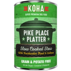 Koha Pike Place Platter Slow Cooked Stew Grain-Free Canned Dog Food 12.7 Oz