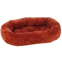 Bowsers Donut Dog Bed Microvelvet Cherry Bones