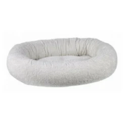 Bowsers Donut Dog Bed Faux Sheepskin Ivory