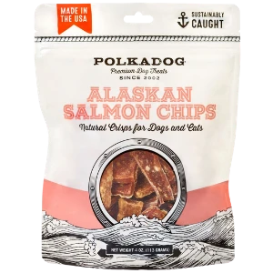 Polka Dog Alaskan Salmon Chips 4oz 3 Polka Dog Alaskan Salmon Chips 4oz