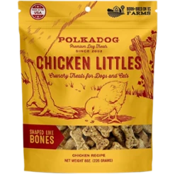 Polka Dog Chicken Littles Bone Shaped Dog Treats 8oz