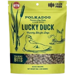 Polka Dog Lucky Duck Training Dog Treats 8oz