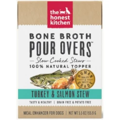 The Honest Kitchen Bone Broth Pour Overs Turkey & Salmon Stew 5.5 Oz