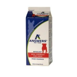 Answers Pet Food Detailed Formula Beef Raw Frozen Dog Food 4 Lb Carton