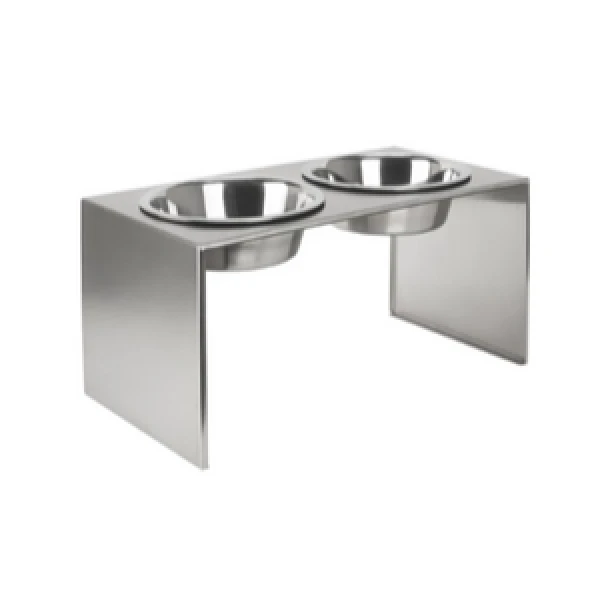 Pets Stop Slate Double Diner Pet Bowl Set 3 Pets Stop Slate Double Diner Pet Bowl Set