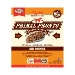 Primal Pronto Beef Formula Raw Frozen Dog Food 4lb
