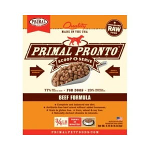 Primal Pronto Beef Formula Raw Frozen Dog Food 4lb 3 Primal Pronto Beef Formula Raw Frozen Dog Food 4lb