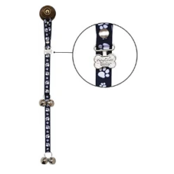 Poochie Pets PoochieBells® Dog Doorbells Signature Tracks Black
