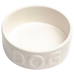 Park Life Designs Classic Dog Bowl White