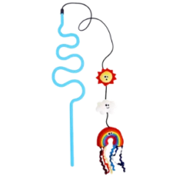 R2P Pet Mad Cat Rainbow Chaser Wand Catnip Cat Toy