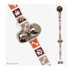 Poochie Pets PoochieBells® Dog Doorbells Dog's Life Bone Appetite Brown