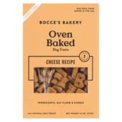 Bocce's Bakery Basics Oven Baked Cheese Biscuits Wheat Free Dog Treats 14 Oz